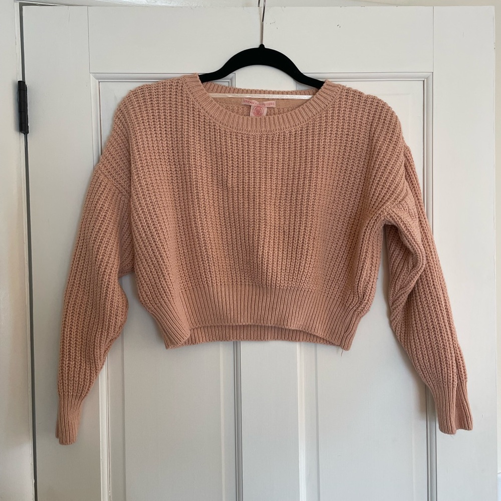Urban Oufitters Baby Pink Cropped Sweater